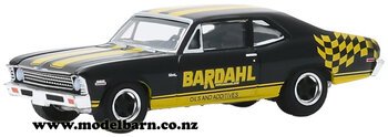 1/64 Chev Nova (1972, black & yellow) "Bardahl"-chevrolet-and-gmc-Model Barn