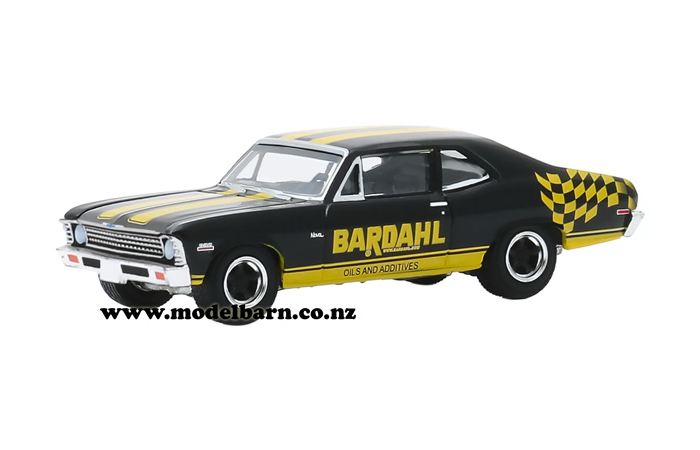 1/64 Chev Nova (1972, black & yellow) "Bardahl"