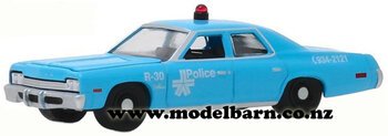 1/64 Dodge Monaco Police Car (1974, blue) "Montreal Police"-dodge,-ram-and-srt-Model Barn