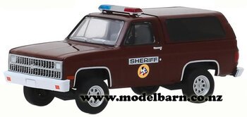 1/64 Chev K-5 Police Blazer (1981, dark brown) "The X-Files"-chevrolet-and-gmc-Model Barn