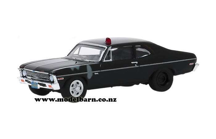 1/64 Chev Nova Police Car (1969, black) "Hunter"