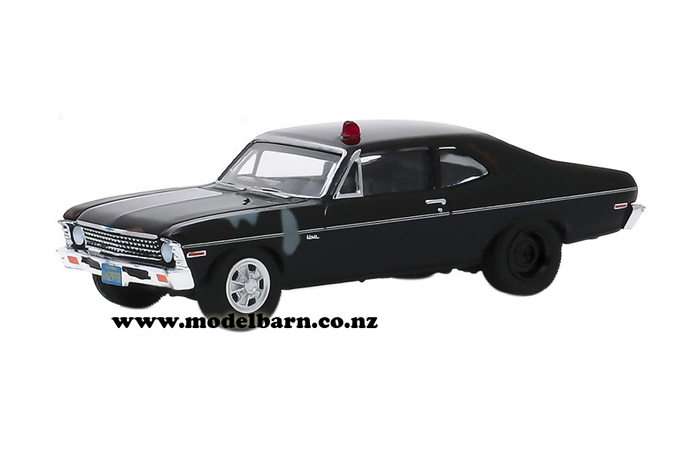 1/64 Chev Nova Police Car (1969, black) "Hunter"