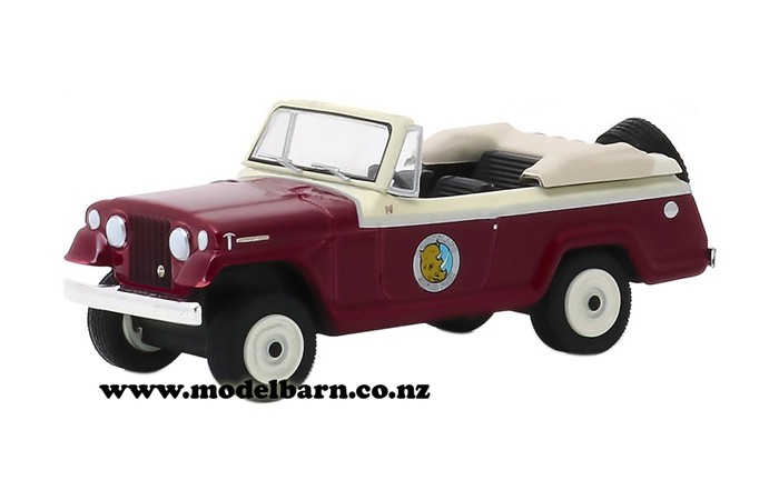 1/64 Jeep Jeepster Convertible (1967, maroon) "Ace Ventura"