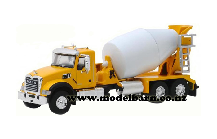 1/64 Mack Granite Concrete Mixer (2019, yellow & white)