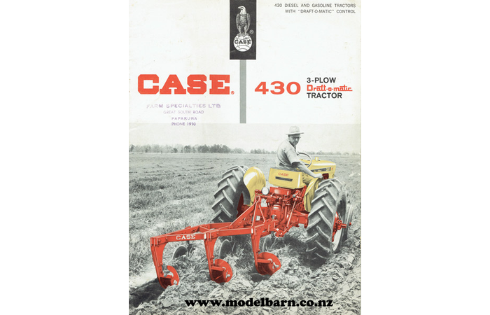 Case 430 Draft-o-matic Tractor Brochure