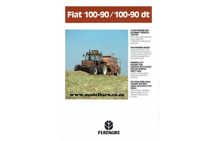Fiat 100-90 & 100-90 DT Tractor Sales Brochure