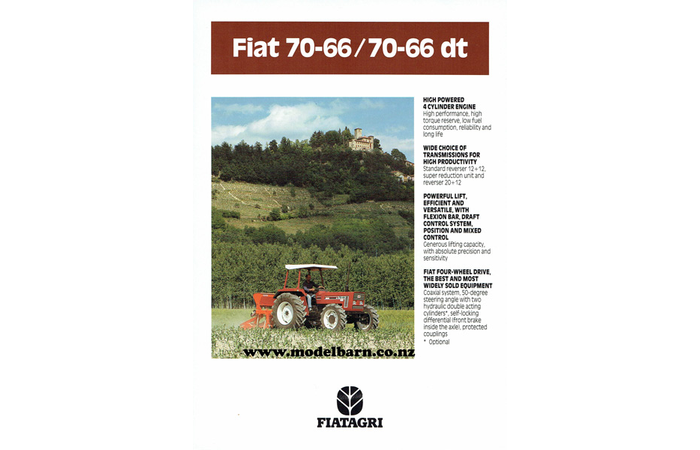 Fiat 70-66 & 70-66 DT Tractors Sales Brochure