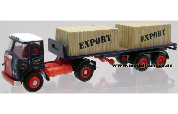 1/76 Atkinson Mark I Prime Mover & Semi Flatdeck Trailer & Load "WH Bowker Ltd"