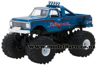 1/64 Chev K10 Monster Truck (1972, blue) "Exterminator"-chevrolet-and-gmc-Model Barn