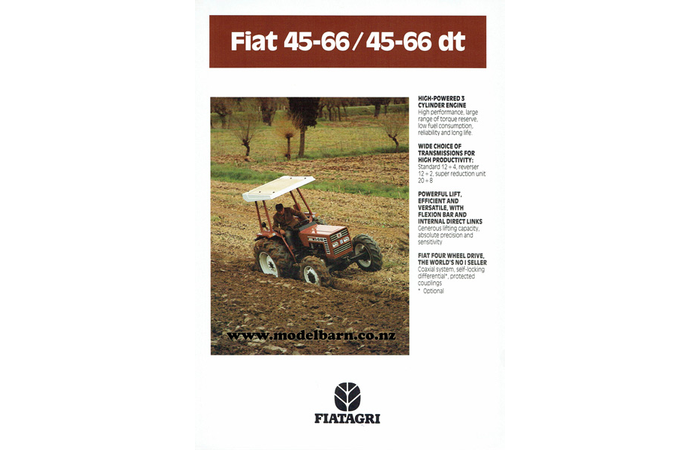 Fiat 45-66 & 45-66 DT Tractors Sales Brochure
