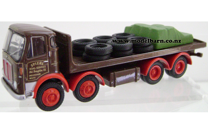 1/76 AEC Mammoth Major Mark V 4-Axle Flatdeck Truck with Load "Spiers of Melksham"
