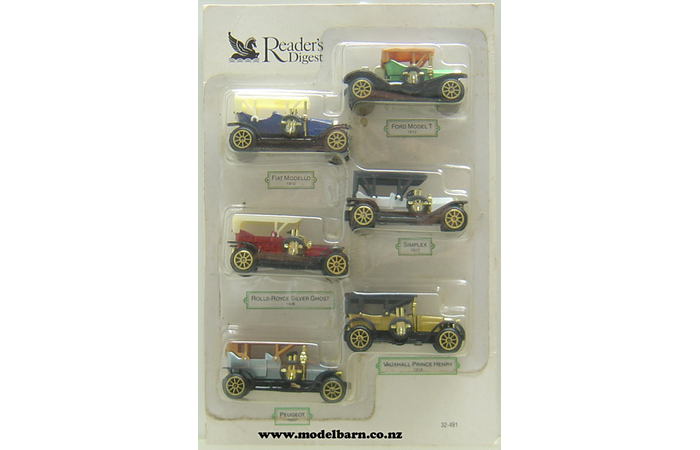 Vintage Car Miniatures Set of 6