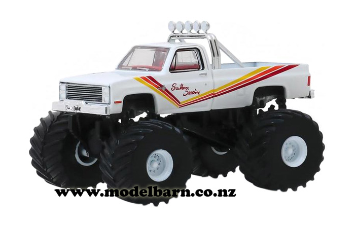 1/64 Chev K20 Monster Truck (1981, white) "Southern Sunshine"