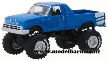 1/64 Modified Monster Truck (1995, blue) "Buck Truck"-other-vehicles-Model Barn