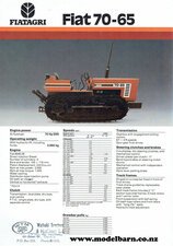Fiat 70-65 Crawler Tractor Sales Brochure-fiat,-fiatagri.-laverda-Model Barn