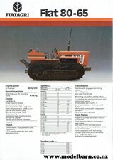 Fiat 80-65 Crawler Tractor Sales Brochure-fiat,-fiatagri.-laverda-Model Barn