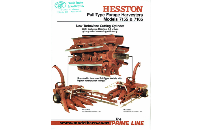 Hesston 7155 & 7165 Pull-Type Forage Harvesters Sales Brochure