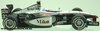 1/32 McLaren Mercedes F1 MP4-16 Slot Car "Mika Hakkinen"