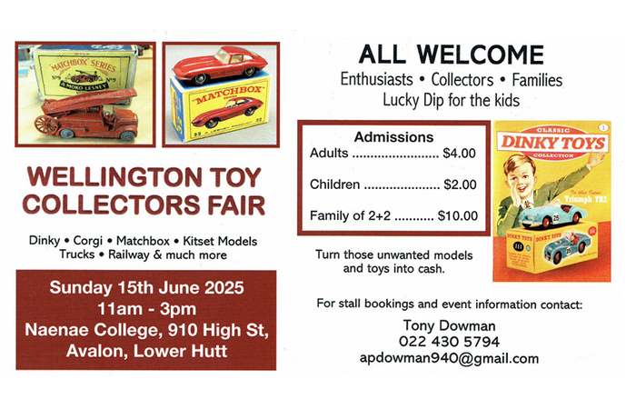 Wellington Toy Collectors Fair June 15 2025