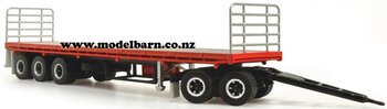 1/64 Flat Deck Road Train Trailer "Brambles Manford"-trucks-and-trailers-Model Barn