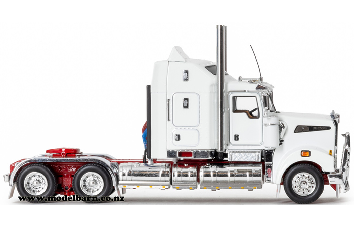 1/50 Kenworth T909 Prime Mover (White & Red) - Trucks & Trailers