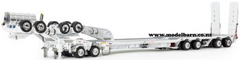 1/50 Drake 2x8 Dolly & 4x8 Swingwing Low Loader Trailer (White)-trucks-and-trailers-Model Barn