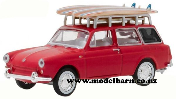 1/64 VW Squareback Surf Station Wagon (1962, red) - Vehicles