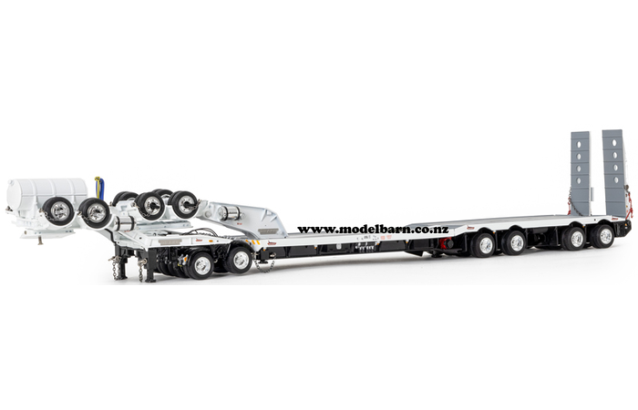 1/50 Drake 2x8 Dolly & 4x8 Swingwing Low Loader Trailer (White & Black)
