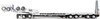 1/50 Drake 2x8 Dolly & 4x8 Swingwing Low Loader Trailer (White & Black)