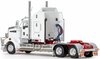 1/50 Kenworth T909 Prime Mover with Drake 2x8 Dolly & 4x8 Swingwing Low Loader Trailer Combo (White & Red)