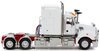 1/50 Mack Super-Liner III Prime Mover with Drake 2x8 Dolly & 4x8 Swingwing Low Loader Trailer Combo (White & Red)