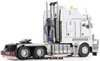 1/50 Kenworth K200 with Drake 2x8 Dolly & 4x8 Swingwing Low Loader Trailer Combo (White & Black)