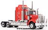 1/50 Kenworth C509 Prime Mover with Drake 2x8 Dolly & 4x8 Swingwing Low Loader Trailer Combo (Rosso Red)