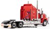 1/50 Kenworth C509 Prime Mover with Drake 2x8 Dolly & 4x8 Swingwing Low Loader Trailer Combo (Rosso Red)