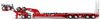 1/50 Kenworth C509 Prime Mover with Drake 2x8 Dolly & 4x8 Swingwing Low Loader Trailer Combo (Rosso Red)