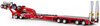1/50 Kenworth C509 Prime Mover with Drake 2x8 Dolly & 4x8 Swingwing Low Loader Trailer Combo (Rosso Red)
