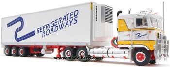 1/64 Kenworth COE with Refer Semi-Trailer "Refrigerated Roadways"-trucks-and-trailers-Model Barn