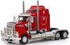 1/50 Kenworth T909 Prime Mover with Drake 2x8 Dolly & 4x8 Swingwing Low Loader Trailer Combo (Rosso Red)