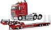 1/50 Kenworth K200 Prime Mover with Drake 2x8 Dolly & 4x8 Swingwing Low Loader Trailer Combo (Rosso Red)