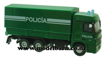 1/72 Mercedes Actros 2554 Covered Truck "Policia"-mercedes-Model Barn