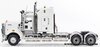 1/50 Kenworth C509 Prime Mover with Drake 2x8 Dolly & 4x8 Swingwing Low Loader Trailer Combo (White & Black)