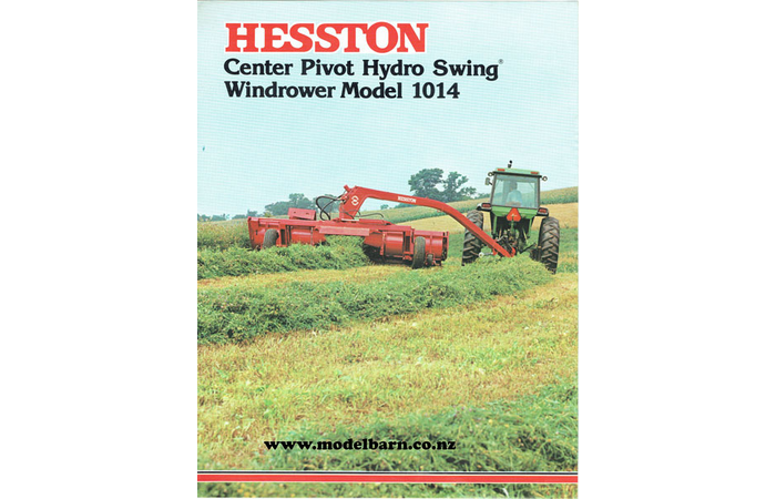 Hesston 1014 Center Pivot Hydo Swing Windrower Sales Brochure