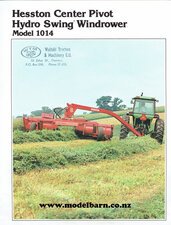 Hesston 1014 Center Pivot Hydo Swing Windrower Sales Brochure-hesston-Model Barn