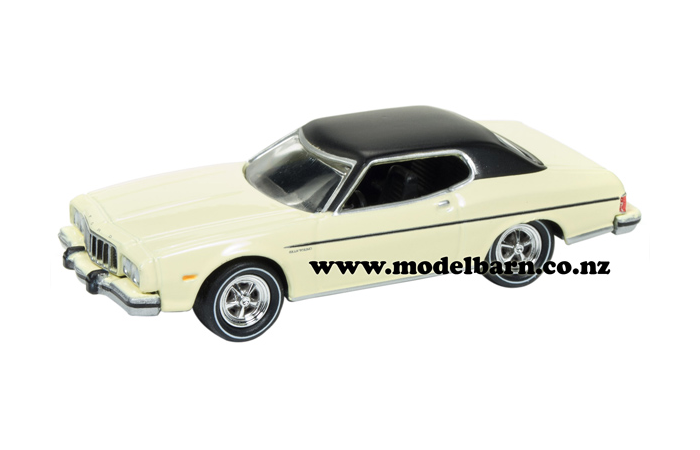 1/64 Ford Gran Torino (1974, pale yellow & black)