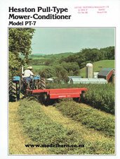 Hesston PT-7 Pull-Type Mower Conditioner Sales Brochure-hesston-Model Barn