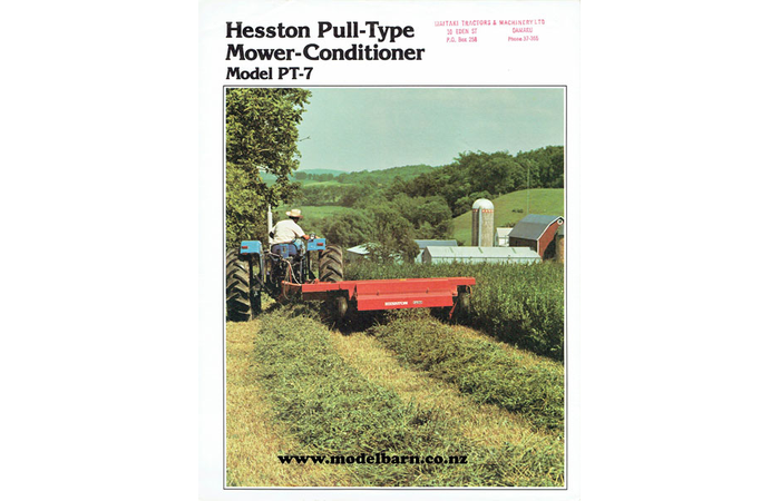 Hesston PT-7 Pull-Type Mower Conditioner Sales Brochure