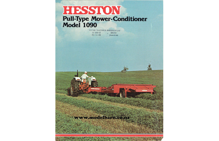 Hesston 1090 Pull-Type Mower Conditioner Sales Brochure