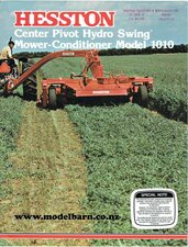 Hesston 1010 Center Pivot Hydro Swing Mower Conditioner Sales Brochure-hesston-Model Barn