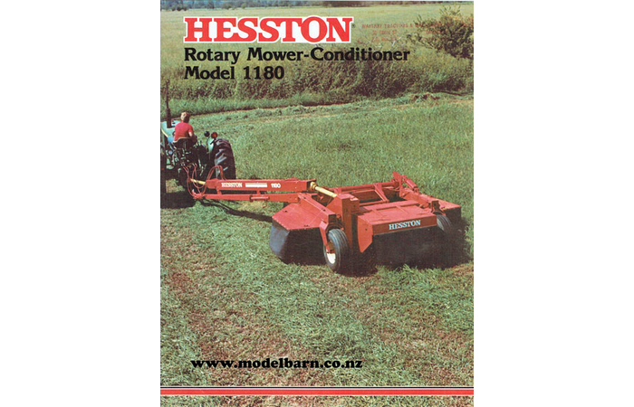 Hesston 1180 Rotary Mower Conditioner Sales Brochure