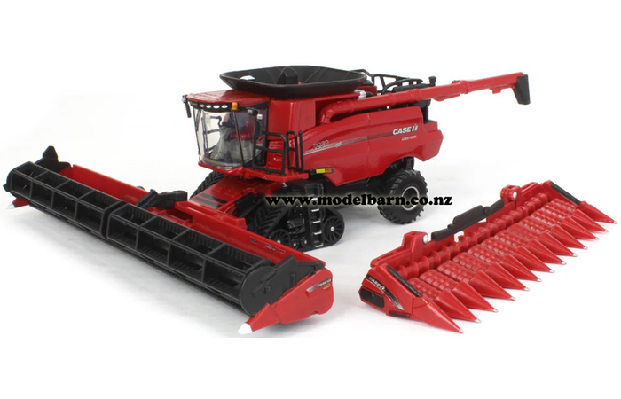 1/64 Case IH 7250 Axial-Flow Combine Harvester with Grain & Corn Heads